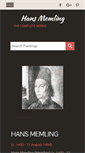 Mobile Screenshot of hansmemling.org